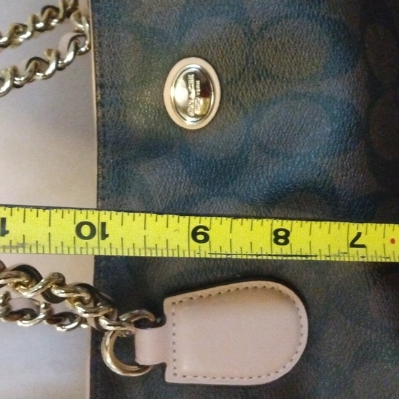 Coach leather monogram shoulder bag - Picture 10 of 12